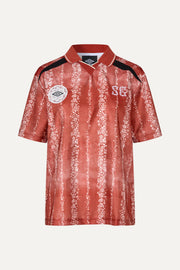 Stine Goya Boxy T-Shirt Top Striped Flowers