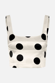 Stine Goya Corset Top Top Black Dots