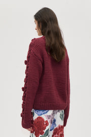 Stine Goya Crewneck Jumper Knit Flower Relief