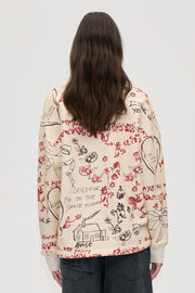 Stine Goya Crewneck Pullover Top I Cried For You On The Dancefloor