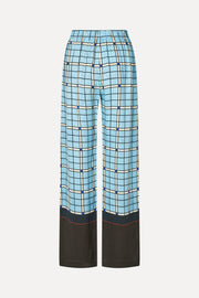 Stine Goya Elasticated Long Pants Pants Window Check