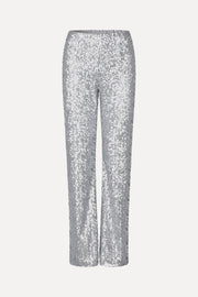 Stine Goya Elasticated Straight Long Pants Pants Steel Grey