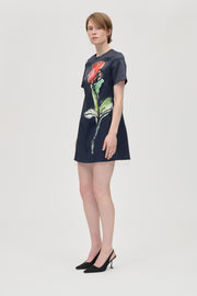 Stine Goya Flare Short Sleeve Mini Dress Dress The Rose