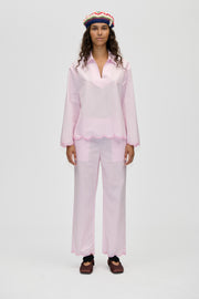 Stine Goya Flowy Elasticated Waist Pants Pants Muted Blush