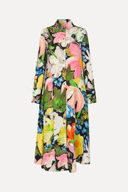 Stine Goya Front Placket Midi Polo Dress Dress Flowers Under The Sun