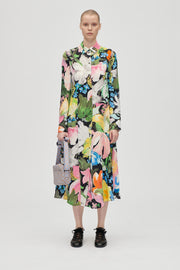 Stine Goya Front Placket Midi Polo Dress Dress Flowers Under The Sun