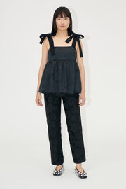 Stine Goya Front Pleat Long Straight Pants Pants Anemone Jacquard