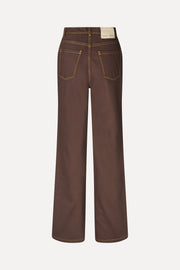 Stine Goya High Waist Straight Cut Pants Pants Chicory Coffee