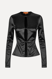 Stine Goya Lacey Blouse Top Jet Black