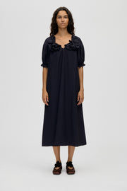Stine Goya Puff Sleeve Detail Long Dress Dress Midnight Navy
