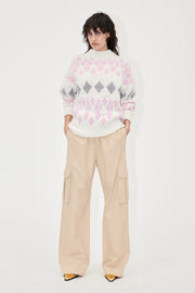 Stine Goya Quest Sweater Knit Beaded Fairisle