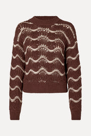 Stine Goya SGDirch Jumper Knit Cream Waves