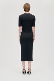 Stine Goya Short Sleeve Crewneck Midi Dress Dress The Rose
