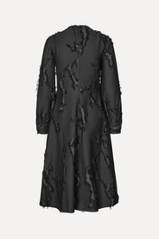 Stine Goya Shoulder Pleated Long Dress Dress Jet Black