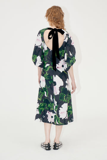 Stine Goya 3/4 Volume Sleeves Midi Dress Dress Umber Windflower