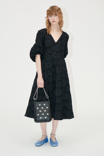Stine Goya 3/4 Volume Sleeves Midi Dress Dress Anemone Jacquard