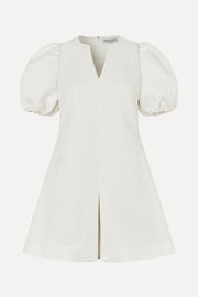 Stine Goya Angled Pleat Mini Dress Dress Artist Flower Relief