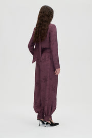 Stine Goya Balloon Pants With Hem Cuff Pants Bordeaux