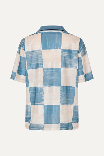 Stine Goya Boxy T-Shirt Top Checks