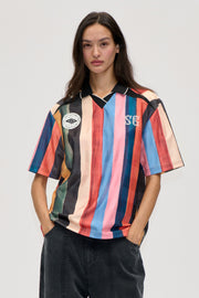 Stine Goya Boxy T-Shirt Top Multicolour Stripes