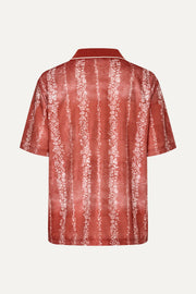 Stine Goya Boxy T-Shirt Top Striped Flowers