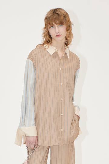 Stine Goya Classic Oversize Shirt Shirt Multi Stripes