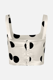 Stine Goya Corset Top Top Black Dots