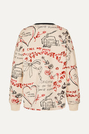 Stine Goya Crewneck Pullover Top I Cried For You On The Dancefloor