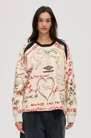 Stine Goya Crewneck Pullover Top I Cried For You On The Dancefloor