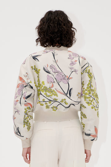 Stine Goya Cropped Dropped Shoulder Bomber Jacket Spring Mimosa