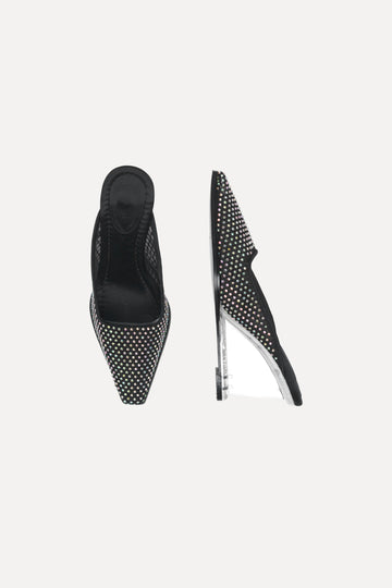 Stine Goya Crystal Heels Footwear 1911 Black