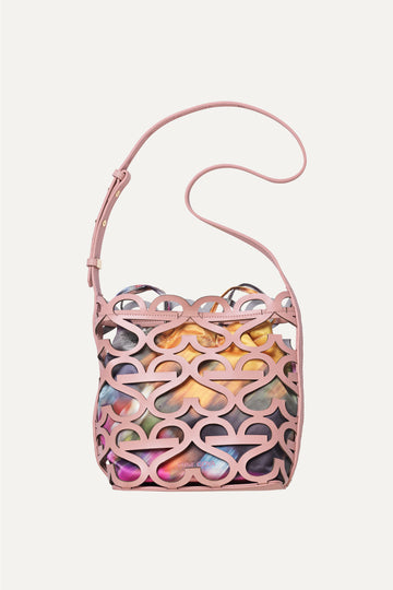 Stine Goya Cut Out Logo Tote Bags Pink Nectar