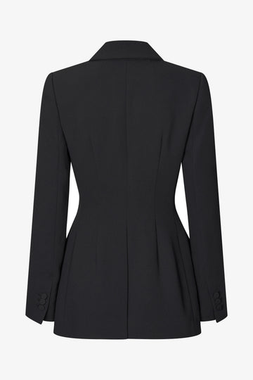 Stine Goya Double Breasted Jacket With Lapel Detail Jacket Black