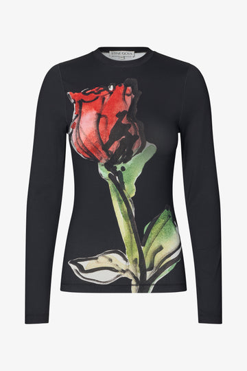 Stine Goya Elastic Long Sleeve Top Top The Rose