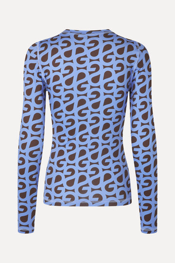 Stine Goya Elastic Long Sleeve Top Top SG Logo