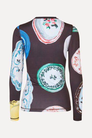 Stine Goya Elastic Long Sleeve Top Top The Platera