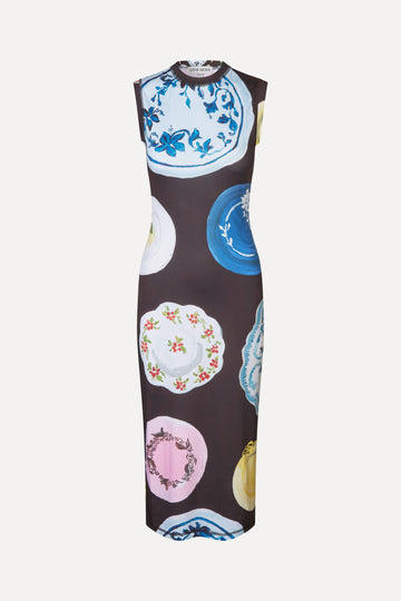 Stine Goya Elastic Tank Crewneck Dress Dress The Platera