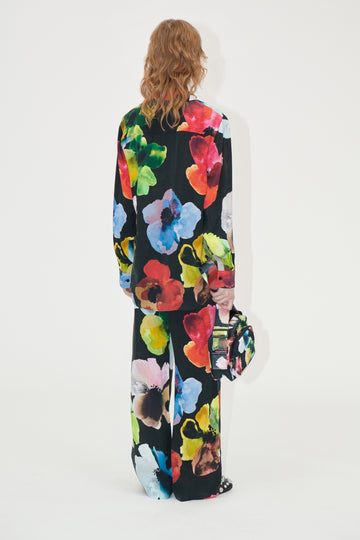 Stine Goya Elasticated Long Pants Pants Watercolor Bloom