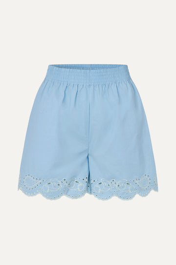 Stine Goya Elasticated Shorts Shorts Teapot Blue