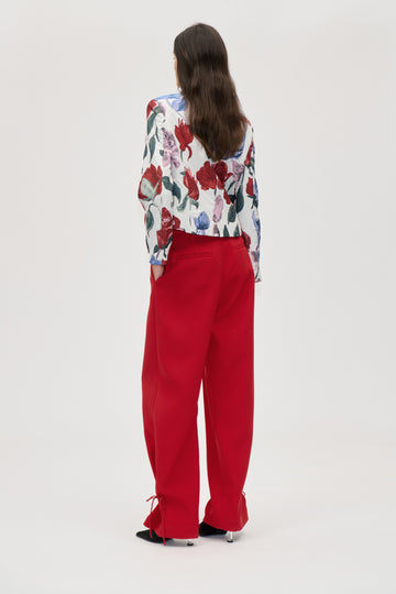 Stine Goya Elevated Pleat Pants Pants Ruby Red