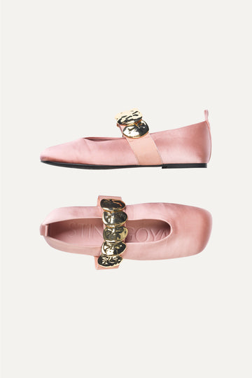 Stine Goya Ergo Stone Strap Ballerina Footwear Pink Nectar