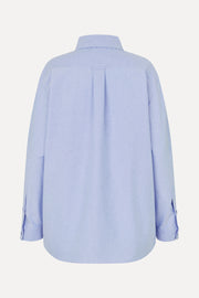 Stine Goya Floral Shirt Top Brunnera Blue