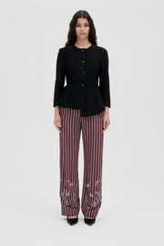 Stine Goya Gathered Boxer Pants Pants Uniform Stripes