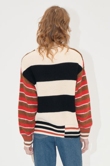 Stine Goya Hybrid Stripe Sweater Knit Hybrid Stripe