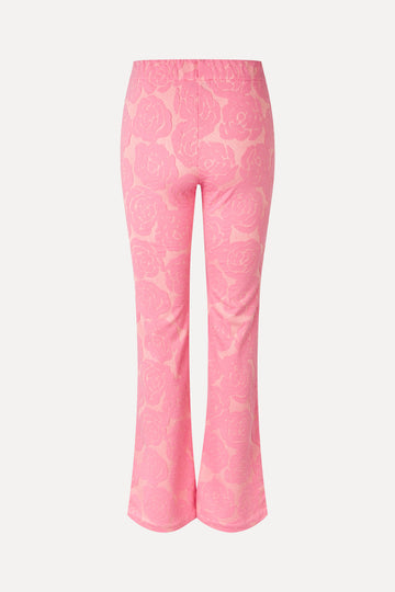 Stine Goya Long Flared Elasticated Pants Pants Rose Relief