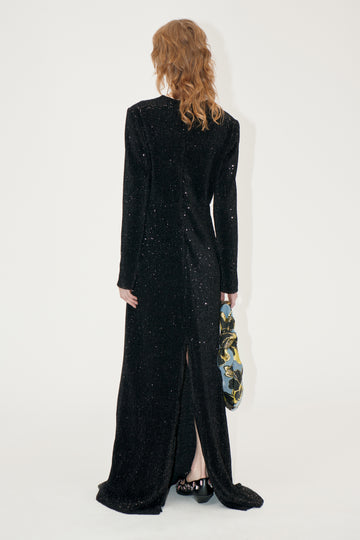 Stine Goya Long Sleeve Maxi Dress Dress Black