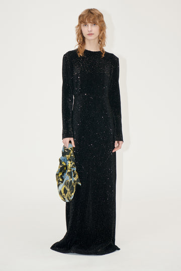 Stine Goya Long Sleeve Maxi Dress Dress Black