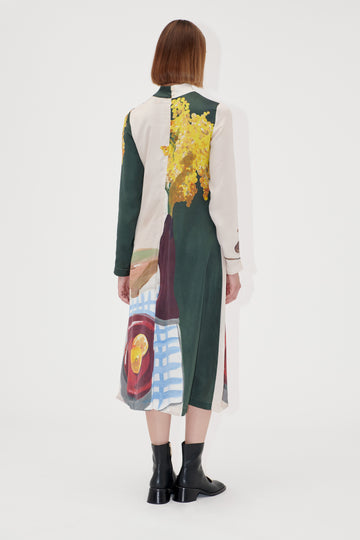 Stine Goya Long Sleeve Midi Dress Dress Lemons On A Plate