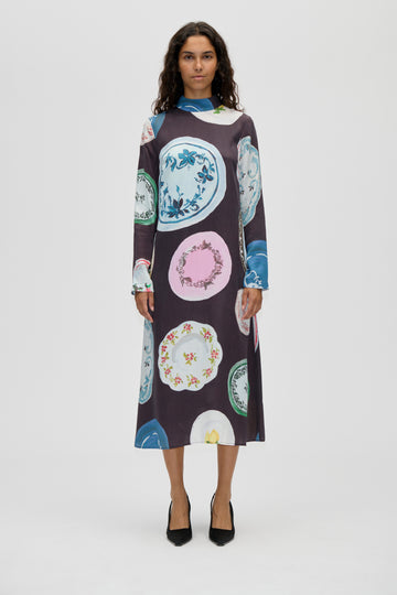 Stine Goya Long Sleeve Midi Dress Dress The Platera