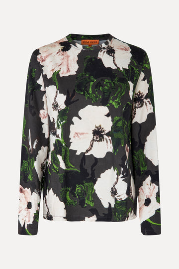 Stine Goya Long Sleeve Top Top Umber Windflower
